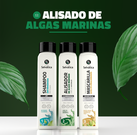 Kit Alisado Natural de algas marinas (500ml)