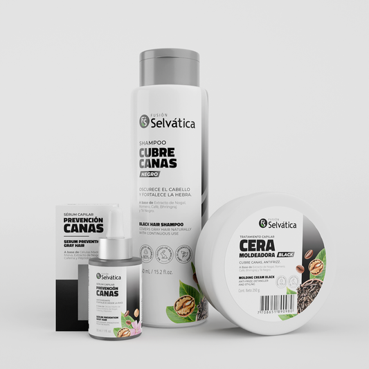 Kit Capilar Anti-Canas con Brillo Natural (450ml)