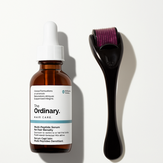 Dúo Capilar The Ordinary (Sérum Multipeptídico 60ml + Dermaroller)